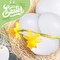 30PCS White Plastic Eggs Paintable Fake Eggs for Crafts Easter Decorations Basket Stuffers Hen Lays Eggs Pretend Play